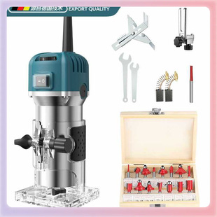 ✅ 6-Speed Adjustable Cross-Border Trimming Machine Woodworking Trimming and Slotting Machine Engraving Machine Wood Milling Wood Slotting