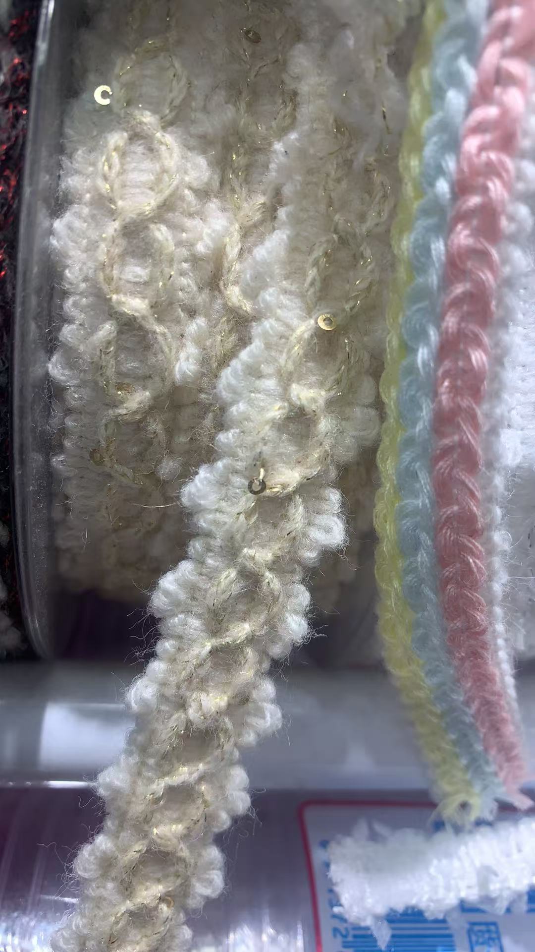 Cinta trenzada de encaje de 2 cm, estilo Chanel, colorida, con hilo dorado y plateado, para manualidades, decoración de ropa, cortinas y accesorios.