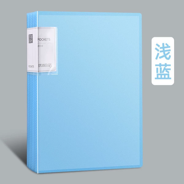 Semi -transparent light blue 1 book