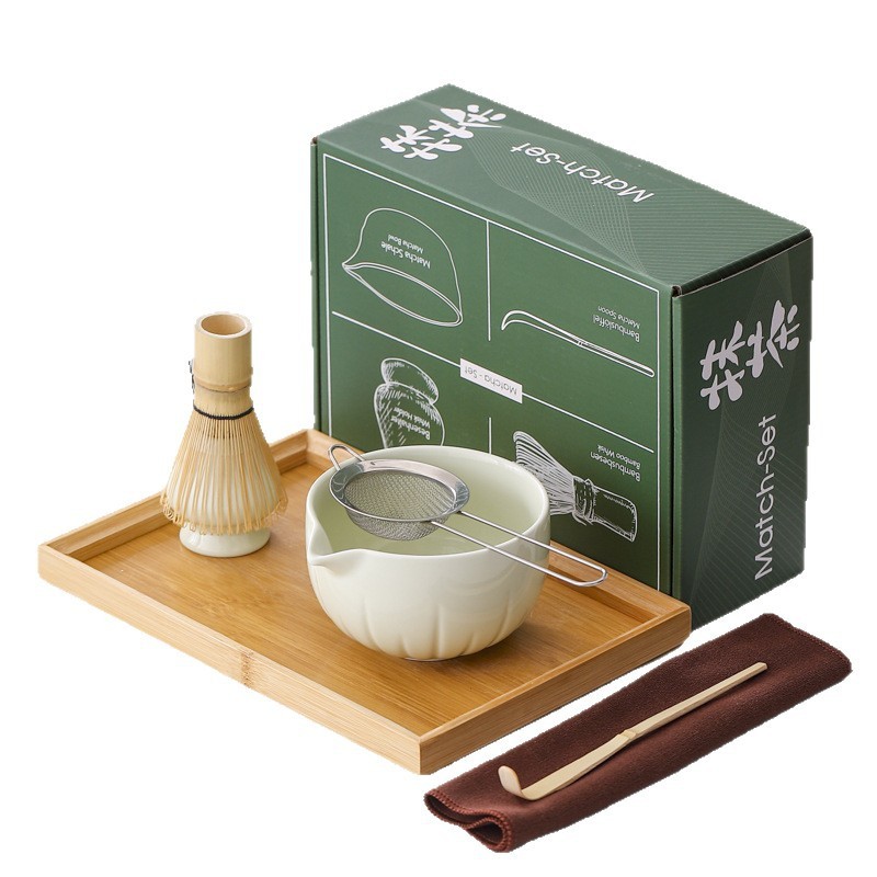 经典系列7件套Matcha热销樱花粉陶瓷抹茶碗工具套装茶宪批发彩盒|undefined
