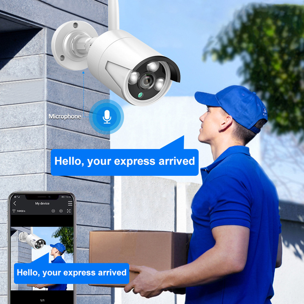 4K WiFi network camera system with audio AHD