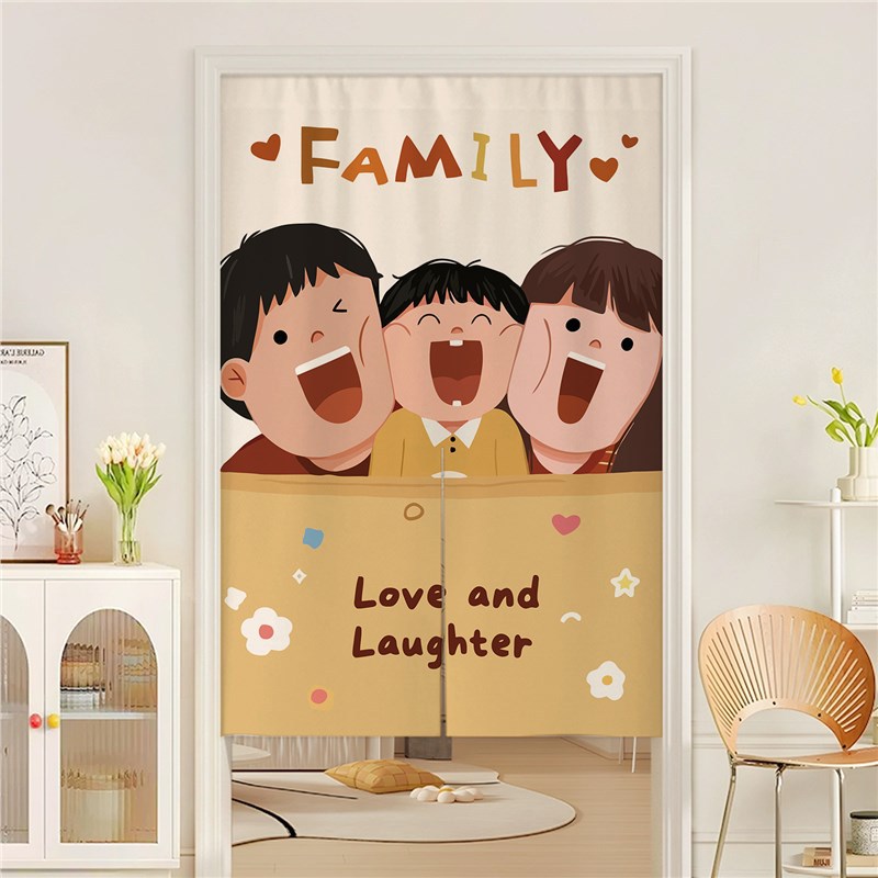 Decorative Door Curtain Partition Atmosphere Bedroom Blocking Curtain Home Ventilation Hanging Curtain Anti-Peeping Cute