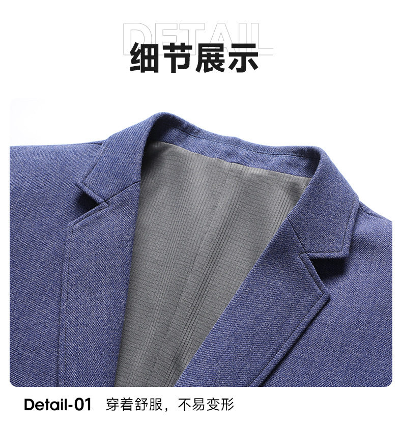 Áo vest nam dáng ôm, không nhăn, phối cúc hai hàng, chất liệu co giãn thoải mái, phong cách Hàn Quốc — Kaki, Xanh da trời, Xanh lục nhạt, Đỏ tương chi tiết 22