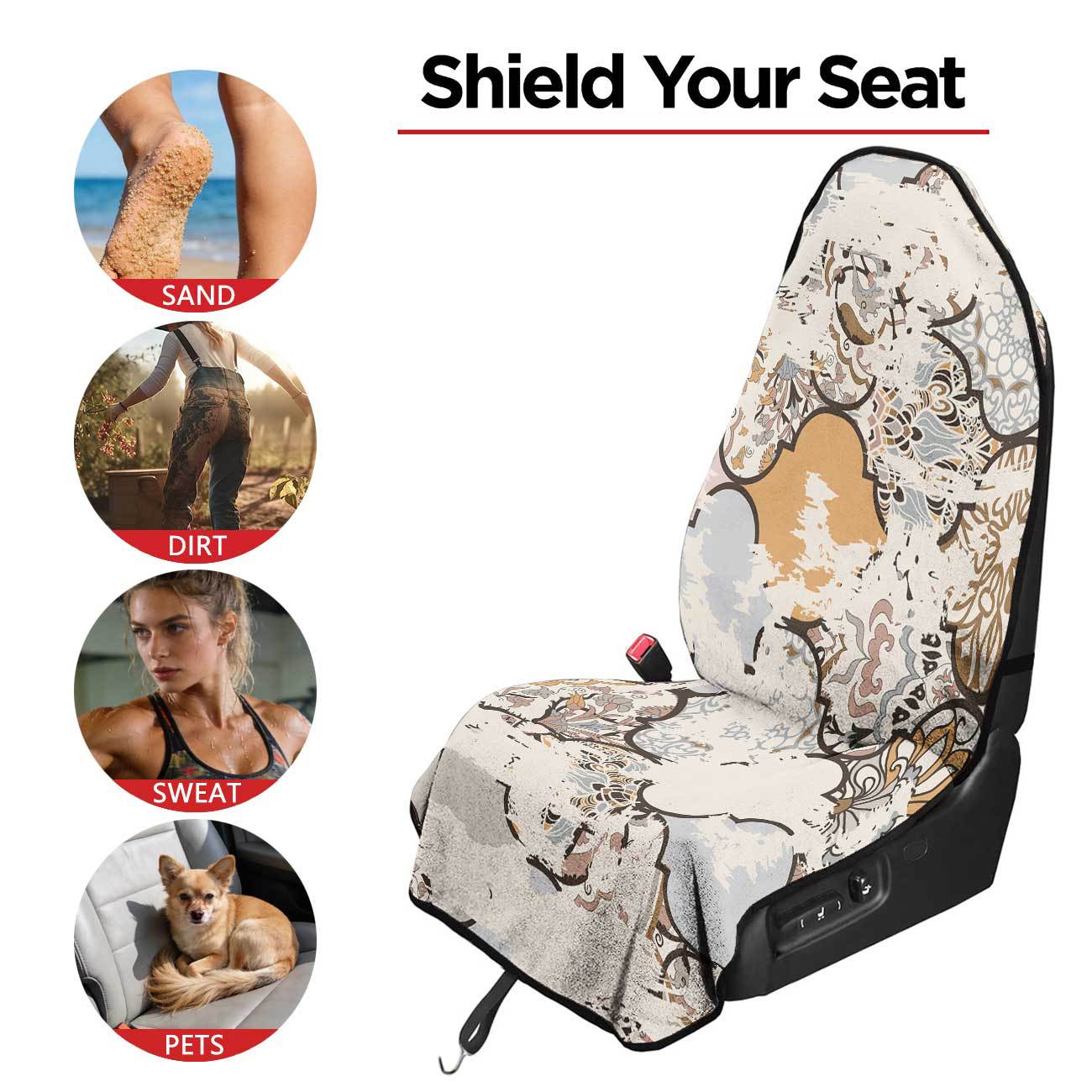 Car seat towel cover front seat protector suitable for gym and exercise, universal for all seasons, car use 76