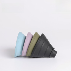 Creative Outdoor Camping Silicone Foldable Filter Cup Portable Coffee Filter Cup V60 Cake Coffee Filter Smart Cup