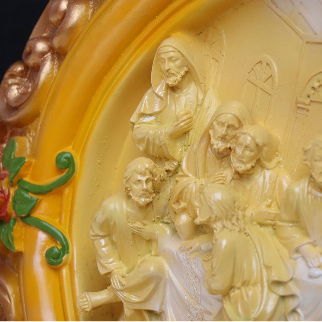 50 * 58cm Colgante de cena apostólica, estatuas de la iglesia, decoración de estatuas de la casa, personajes principales, sala de estar