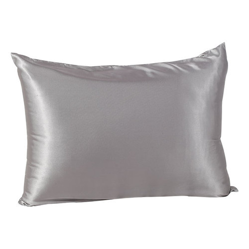 New Product Zipper Pure Color Pillowcase Dual-Side Silk Pillowcase with Simulated Silk, Beauty Chilling Silk Fabric Pillow Cover
