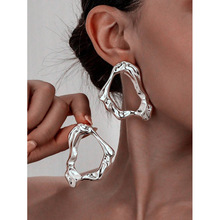 W 48106 Geometric Spiral Earrings �����������ݶ����羳��