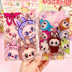 Labubu A7 ルーズリーフ アクリル シェイク ノート かわいい ガーリー ハート 高価値 アニメ 学生日記