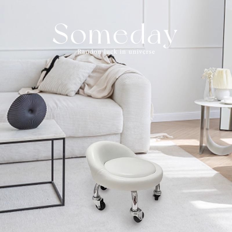 Rueda universal, pequeño taburete con artefacto infantil, polea para niños pequeños, taburete bajo, rueda giratoria de cinco ruedas, rueda silenciosa