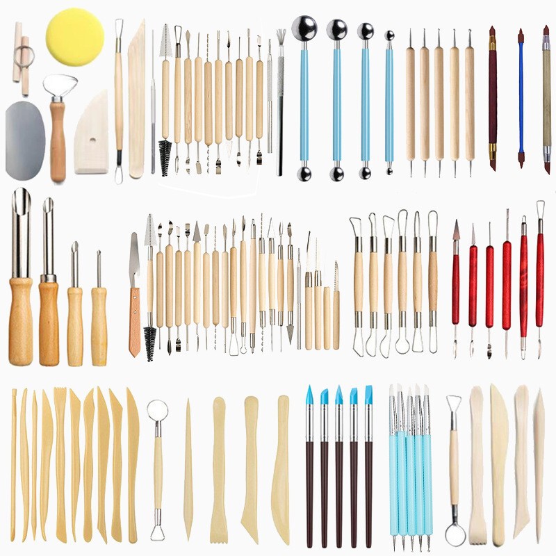 Cross-Border Wholesale Pottery Tool Set, Art Supplies, DIY Imprinting Tool Set, Clay Sculpture Tools