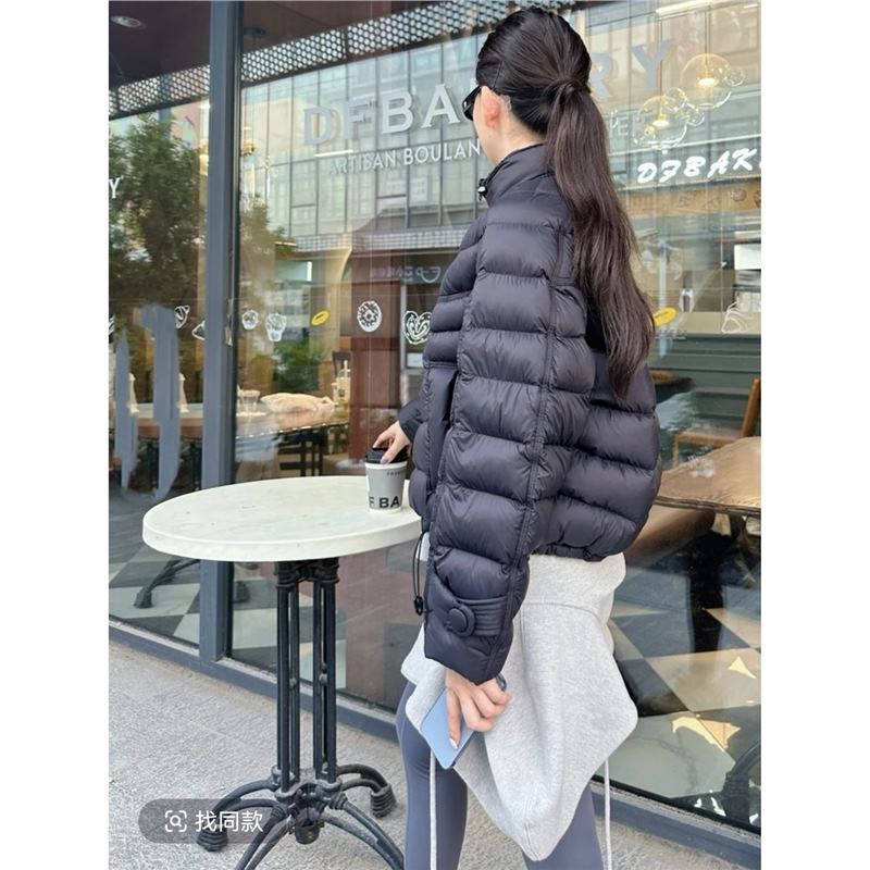 2025冬季新款白鸭绒排骨羽绒服女时尚立领韩版保暖百搭气质外套|undefined