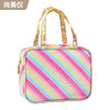 Handheld rainbow cosmetic bag, organizer bag