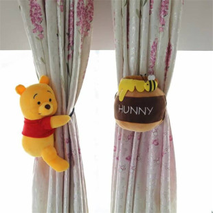 Japanese Cartoon Pop-Up Winnie the Pooh Honey Jar Curtain Buckle Honey Jar Strap Girl Heart Pendant Small Items Wholesale
