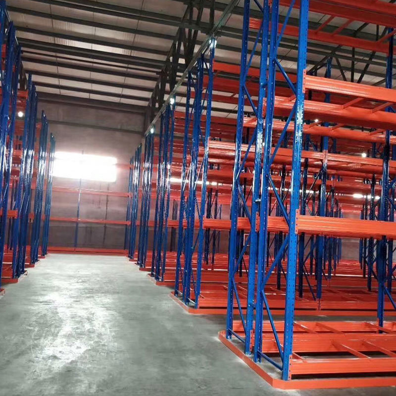 工厂仓库窄通道货架密集型存储1800过道配三向叉车高位托盘承载高