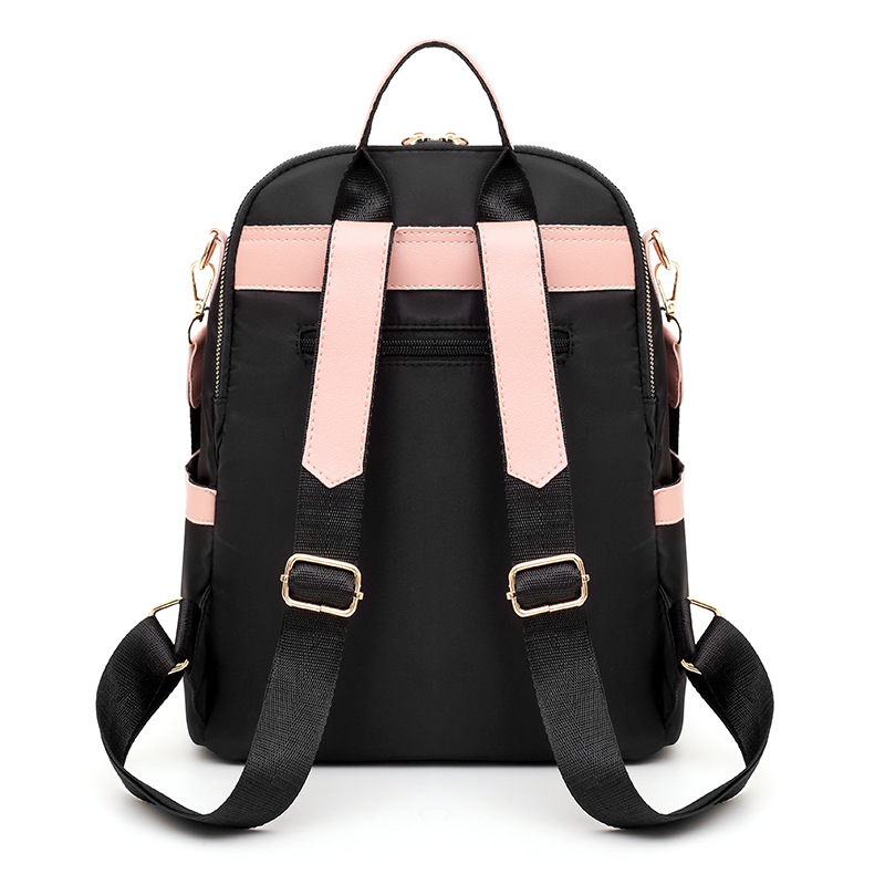 Bolsos para mujer 2023 nueva mochila de tela Oxford para mujer casual moda contraste color mochila multifuncional mochila escolar al por mayor