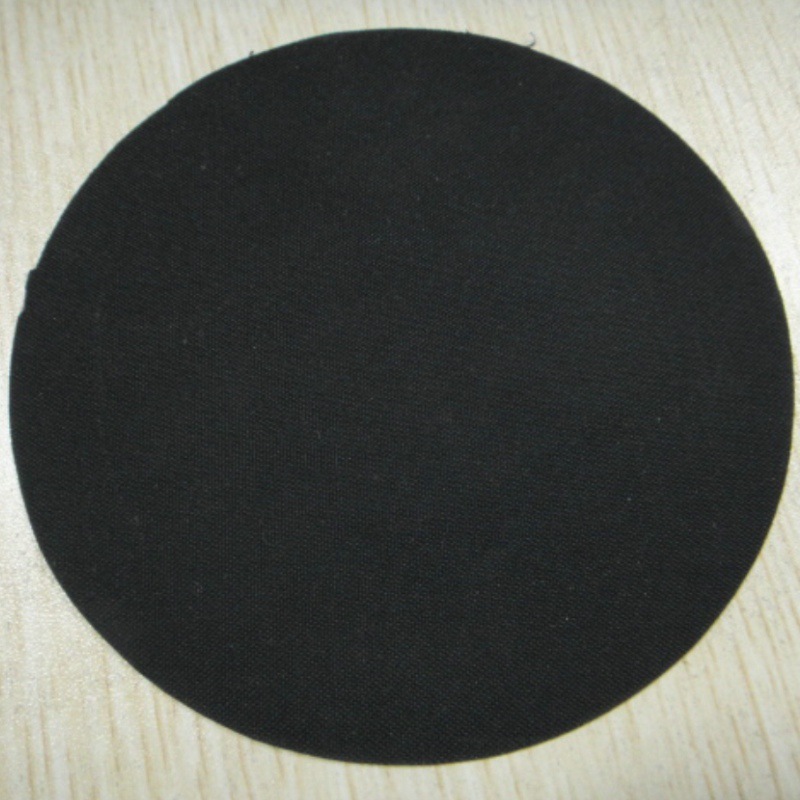 0.75mm耐磨耐腐蚀黑色海帕龙氯丁橡胶复合尼龙夹网布鞋子箱包材料