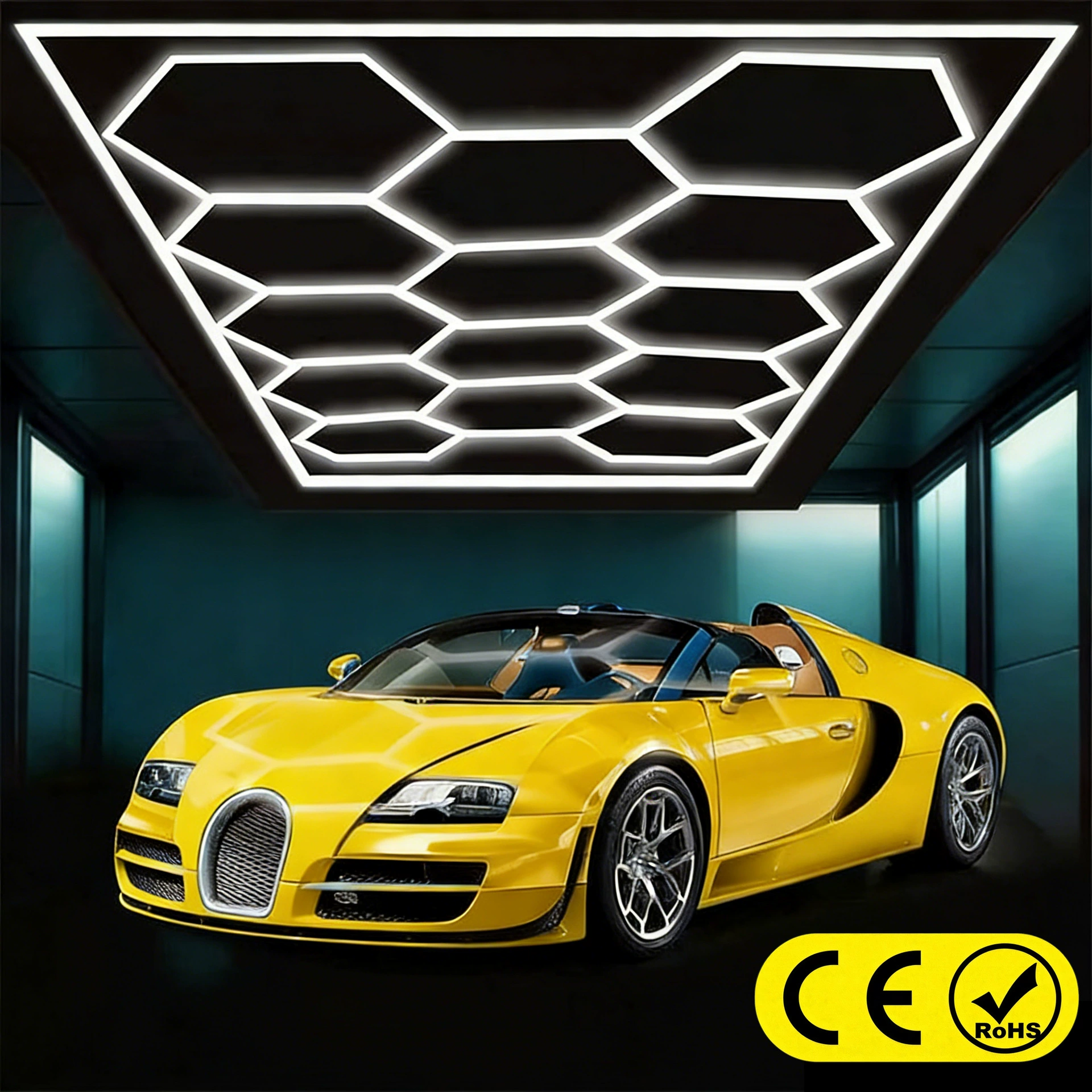 Автомобильный косметический сотовый светильник ①, светильник для дисплея, пленочный светильник для гаража, светильник для автомойки, светильник для развлечений в тренажерном зале