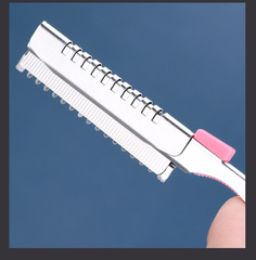 10-piece eyebrow trimming blades for makeup artists, stainless steel single-sided blades for eyebrow trimming and makeup tools