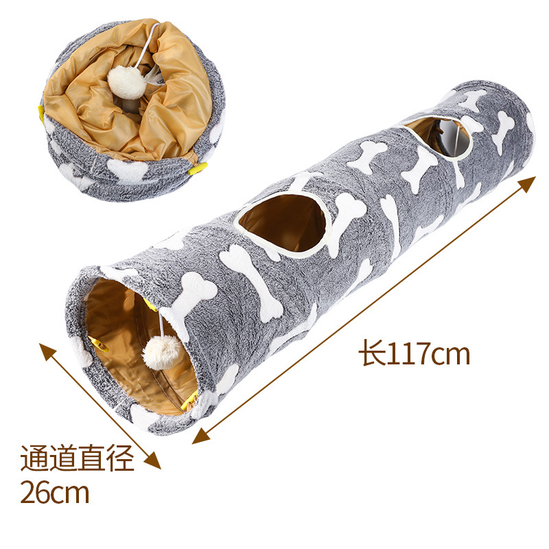 Amazon explosiva túnel para gatos plegable multifuncional arco iris oreja túnel cambiable franela canal para gatos suministros para mascotas