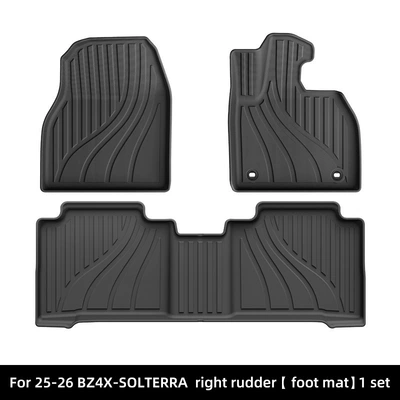 Suitable for 25-26 Models of Toyota Bz4X/Subaru Solterra Lankun Car Tpe Floor Mats and Trunk Mats (Modelə uyğun ayaqaltı) - 25-26-bz4xsolterra-right-hand-drive-single-layer-floor-mats