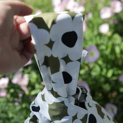 Water-repellent lunch bag ins style fresh drawstring large capacity lunch box insulated meal bag printed portable lunch bag