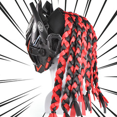 Cyberpunk Tactical Dreadlocks Headgear Mask Outdoor Cycling Wig COSPLAY Funny Hat Trendy Headband CNSQB