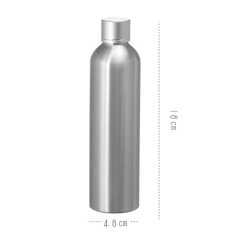 Botella de aerosol de aluminio de metal Botella de aerosol hidratante de tóner desinfección de alcohol pequeña regadera portátil sub-botella presionando botella vacía