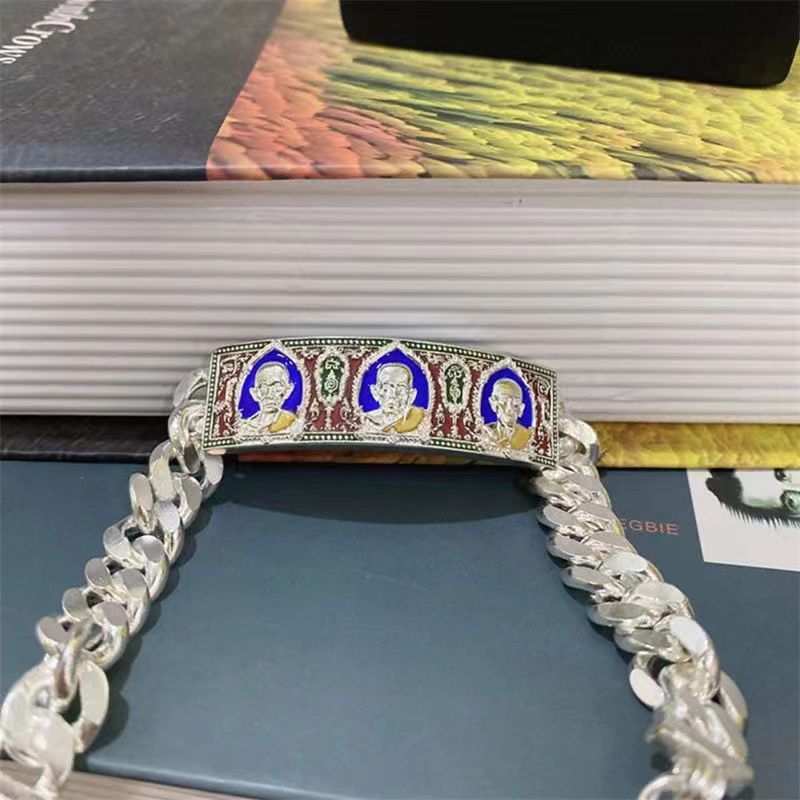 泰国龙婆瑞三杰款手链佛系牌特色自身像手链小众饰品