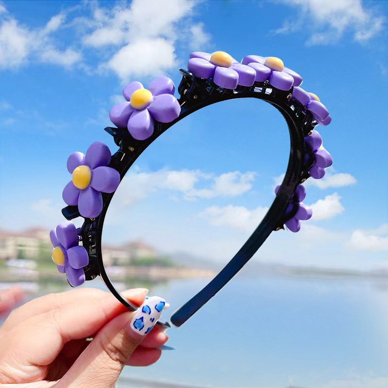 Cute Fruit Flower Butterfly Imitation Pearl Plastic Hair Band display picture 2