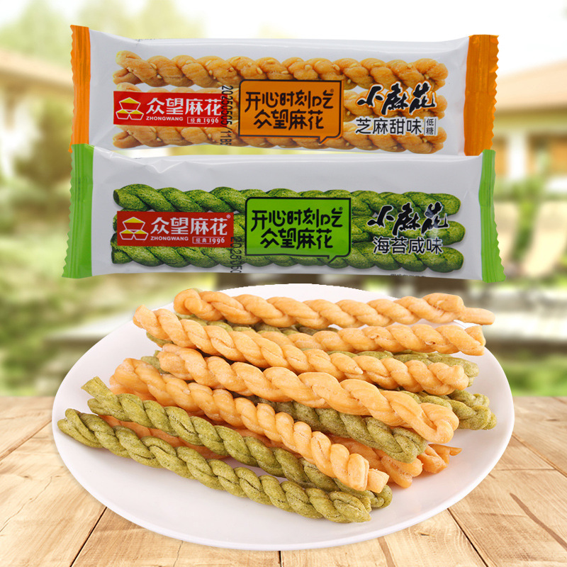 Zhongwang Small Twists with Sesame, Sweet Flavor, Seaweed, Salty Flavor, Whole Pack 1.25kg Wholesale Casual Snacks, Puffed Snacks, Snacks Zhongwang Small Twists with Sesame, Sweet Flavor, Seaweed, Salty Flavor, Whole Pack 1.25kg Wholesale Casual Snacks, Puffed Snacks, Snacks