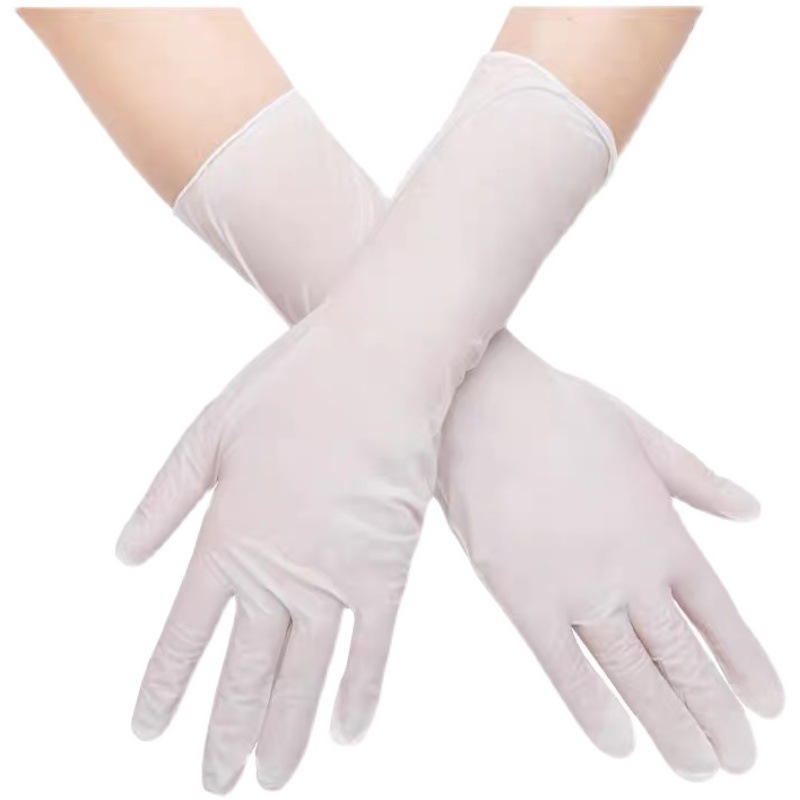 Wholesale disposable durable nitrile rubber latex thickened food grade catering housework kitchen waterproof cleaning gloves