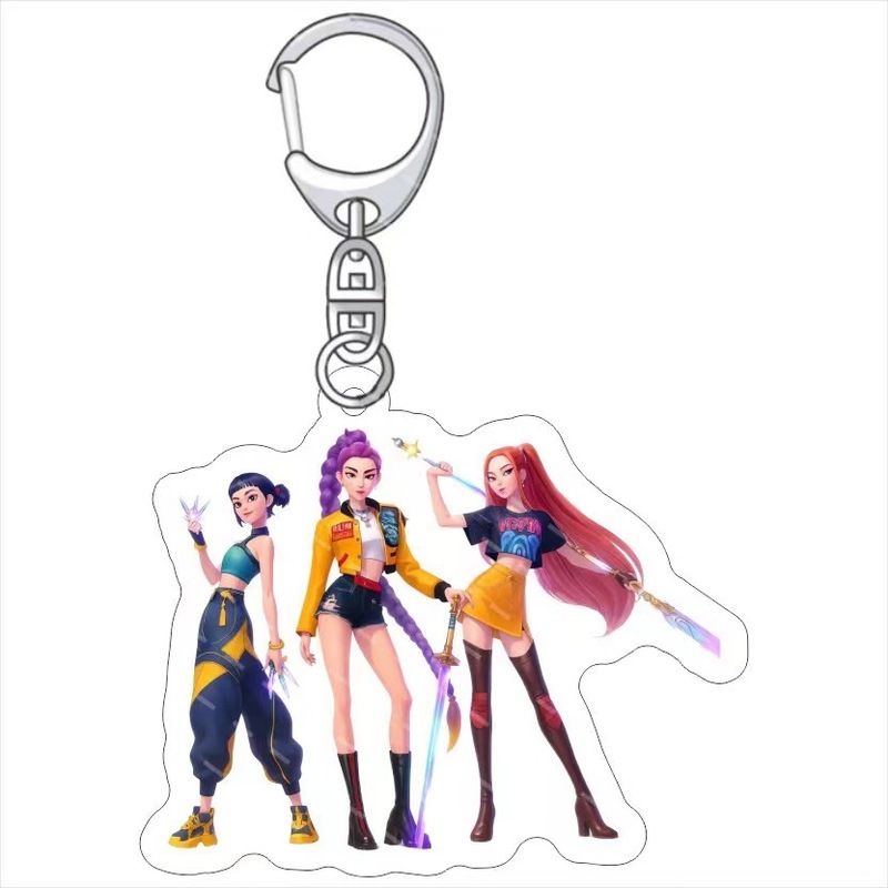 跨境卡通动漫电影透明亚克力挂件KPOP女团书包明星配饰精美礼品|undefined