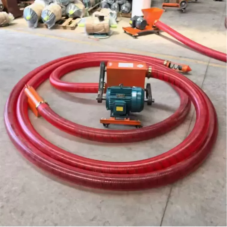 一小时5吨可弯曲软管抽粮机 小型电动吸粮上料机软管抽料机