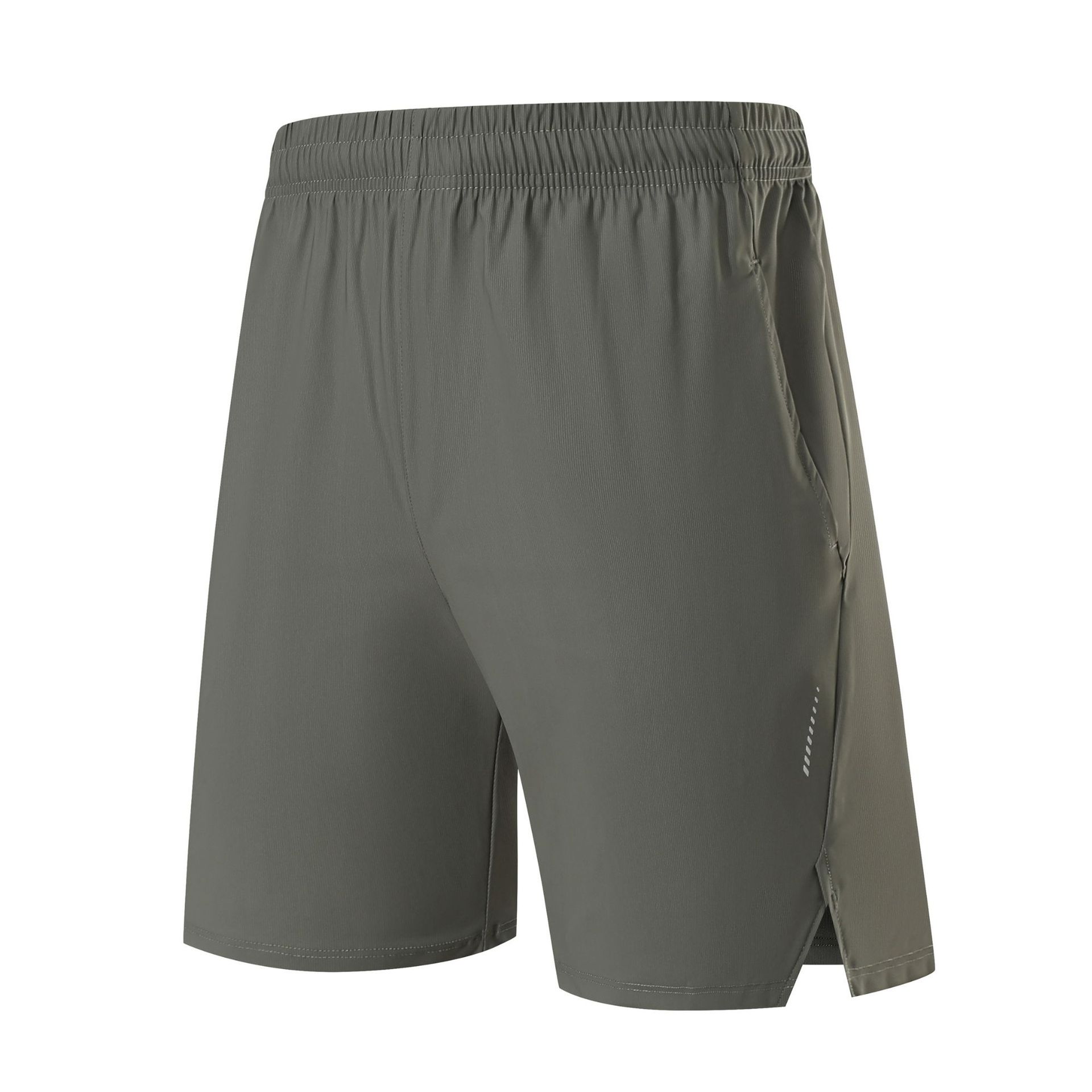 Pantalones cortos de secado rápido de deportes elásticos para hombres, pantalones deportivos especiales para correr de seda de hielo de verano, pantalones de cinco puntos de fitness casuales sueltos para hombres