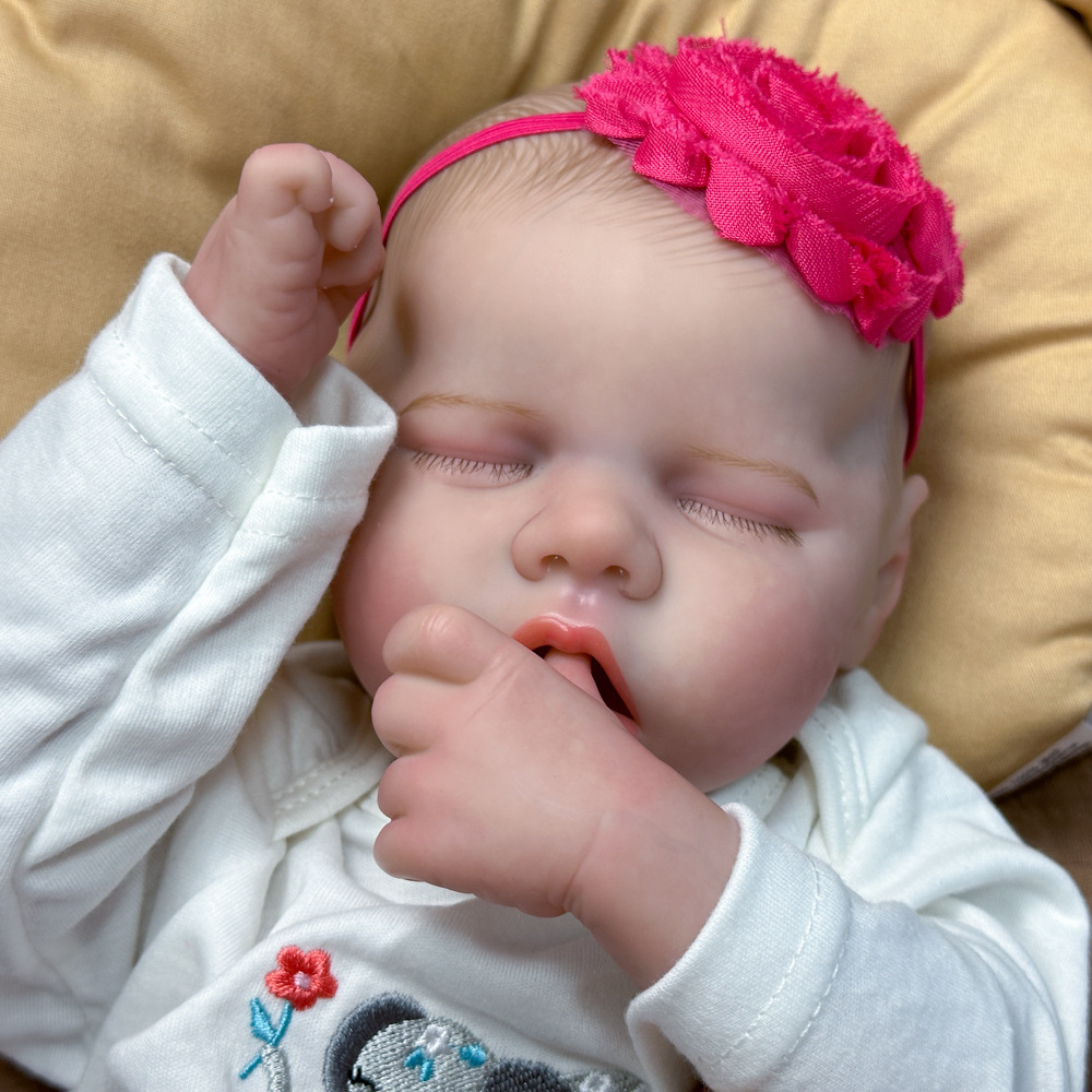 Muñecas de simulación de la serie de bebés, muñecas gemelas, suministro pesado transfronterizo Amazon, una muñeca de goma completa.