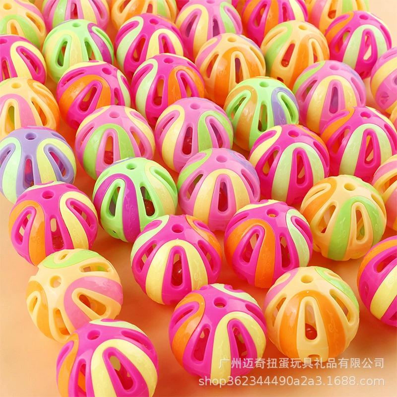 5 см пластиковый полый колокольчик мяч Кошка Интерактивная самодостаточная скука детская игрушка твист яйцо мяч твист машина игрушка