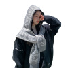 Knitted autumn cloak, ethnic vest with hood, Korean style