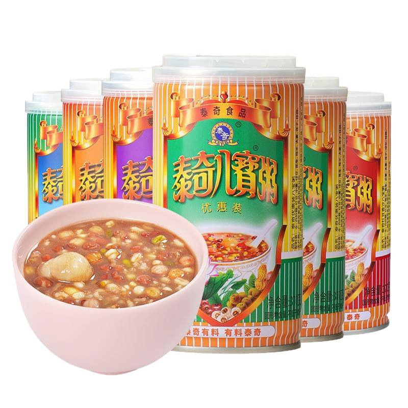 泰奇桂圆莲子八宝粥原味五谷杂粮早餐方便速食代餐粥食品美食|undefined