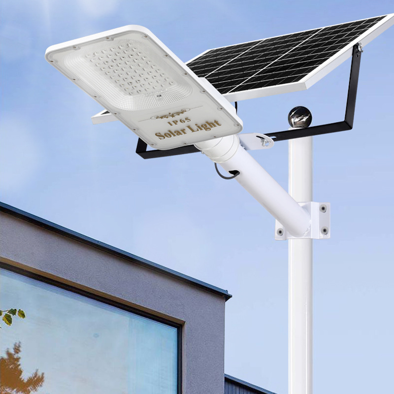 Lámpara solar de la Lente de la lámpara de perlas resalte lámpara de calle solar led patio lámpara de calle al aire libre 100W200W300W