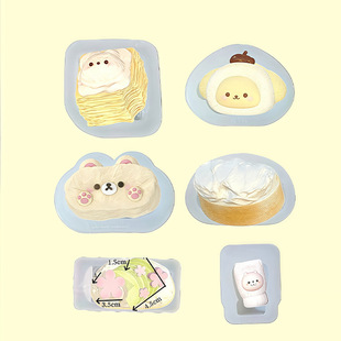 Cream Bread Pudding Dog Creative Mold DIY Aromatherapy Candle Baking Chocolate Silicone Mold