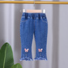 Autumn children's jeans, spring flared trousers, casual trousers, western style