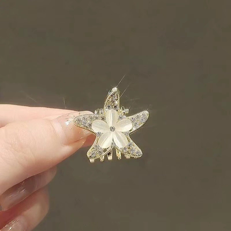 Metal crab pin, hairgrip, Korean bangs, cat's eye
