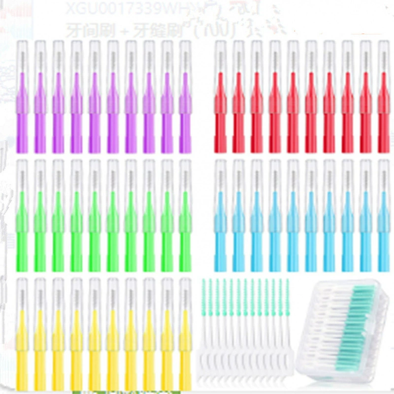 Стоматологический спот 200 щеток для зубных щеток 50 щеток для межзубных щеток
