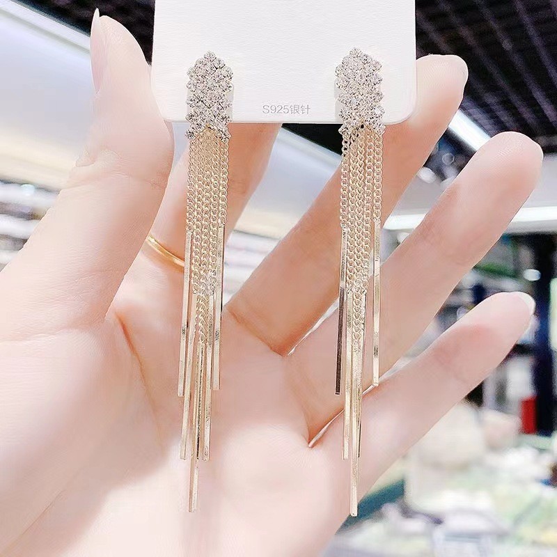 1 Pair Quantity 1 Pair Lady Geometric Heart Shape Flower Inlay Alloy Artificial Gemstones Drop Earrings