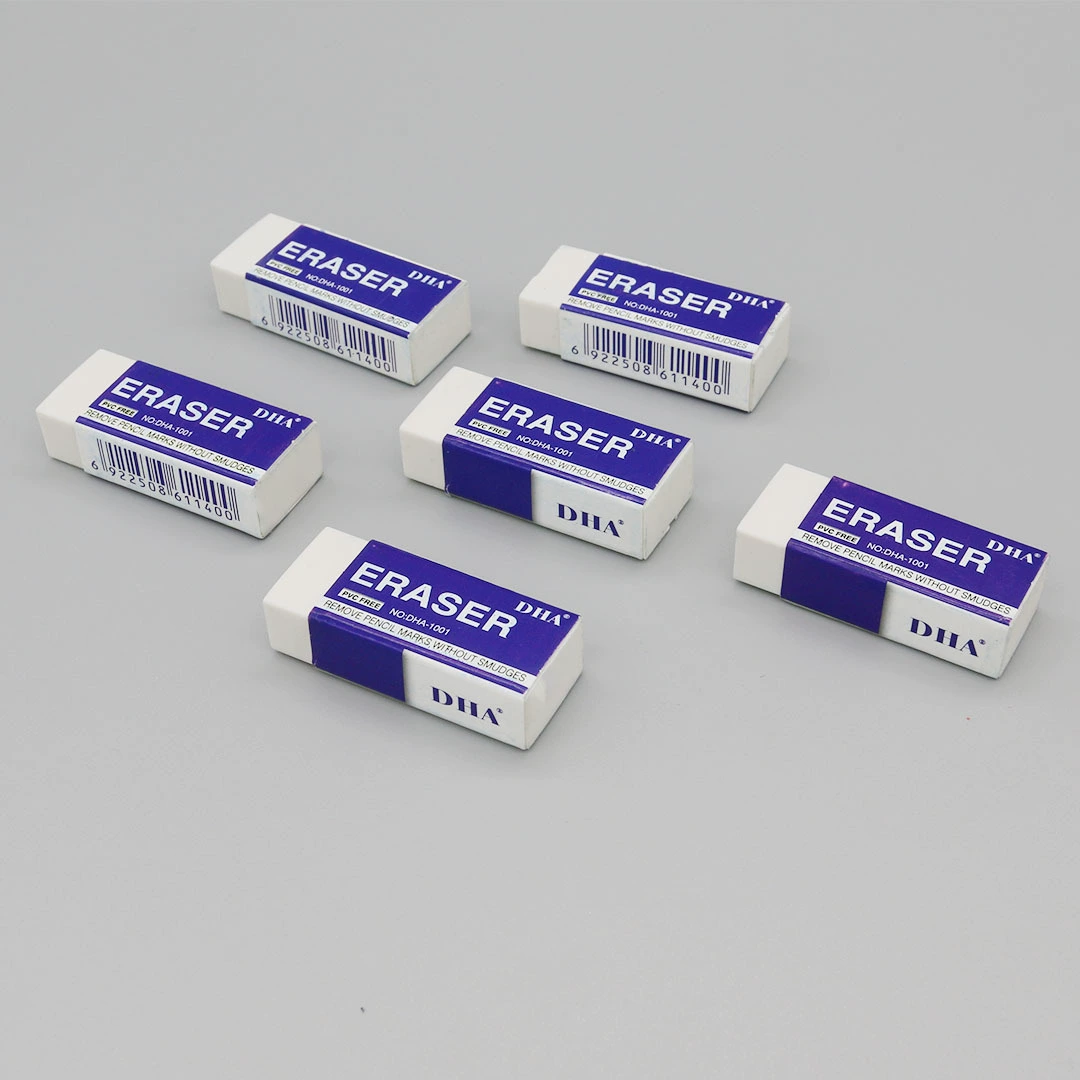 Eraser, teaching stationery for students for office, white set