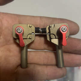 无结子线双钩绑钩机夹具夹头配件 铝合金7075航空铝材质