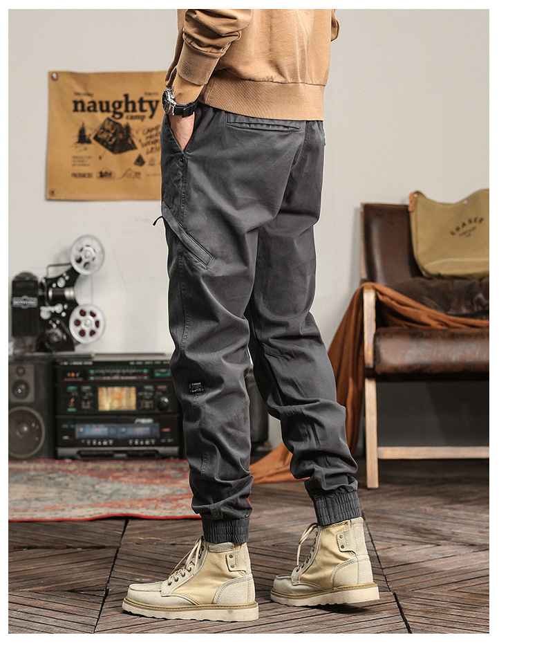 Men's Clothes Cargo Casual Pants Men's Autumn And Winter Fashion Brand Handsome Bundle Feet Multi-pocket Long Pants Men's Pants Wholesale_viptrois.com