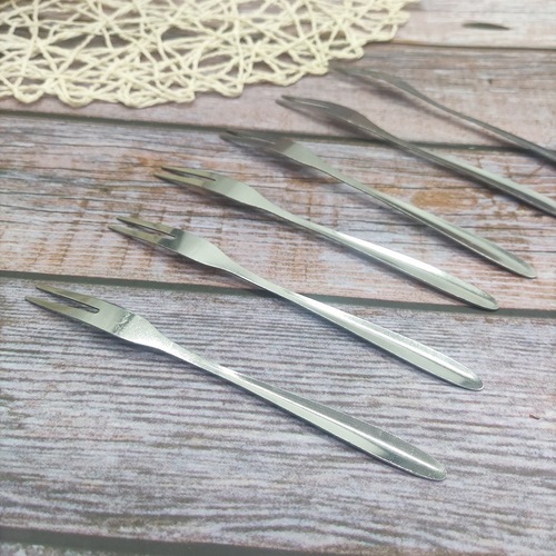 Household ice cream fork fruit fork stainless steel cake fork mooncake knife fork mooncake fork fruit pick