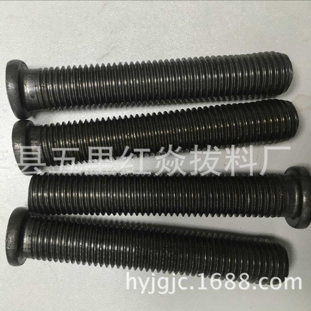厂家生产 脚杯专用螺栓 脚杯薄帽螺栓 圆头全牙螺栓 加长全牙螺栓